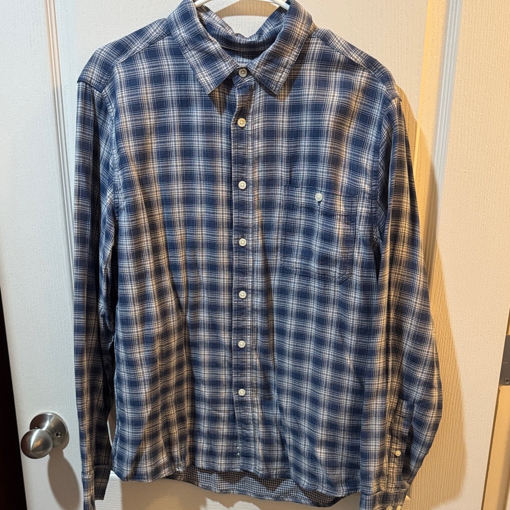 Goodfellow & Co Blue Plaid Men's Shirt